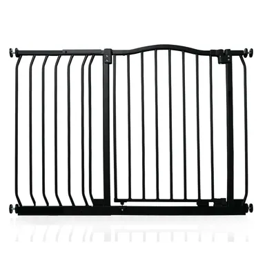 Safetots Barrière Courbée À Pression 107–116 cm Noir Mat Safetots Barrière Courbée À Pression 107–116 cm Noir Mat