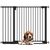 Bettacare SafeStep Barrière animaux noir 81 cm extensible