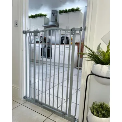 Bettacare Barrière Courbée Extra Haute 207–216 cm, 100 cm, Gris Mat Bettacare Barrière Courbée Extra Haute 207–216 cm, 100 cm, Gris Mat
