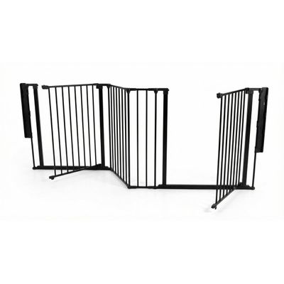 Safetots Barrière Multi-Panneaux 2 Portillons Noir 259 cm