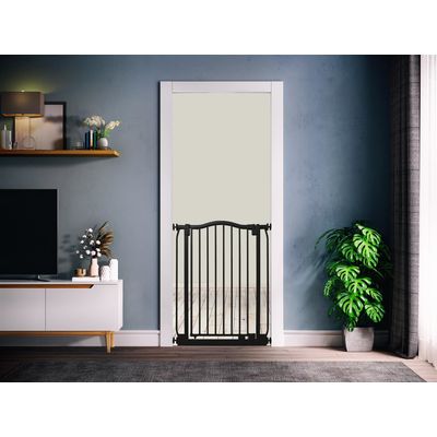 Safetots Barrière Extra Haute Courbée 100cm Noir Mat