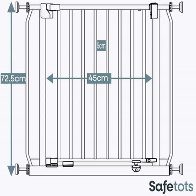 Bettacare Elite Barrière à Pression 71–80 cm Noir Mat