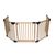 Safetots Barrière Multi-panneau Bois avec Porte 76cm