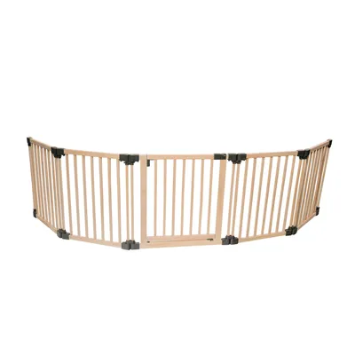 Safetots Barrière Multi-panneau Bois avec Porte 76cm Safetots Barrière Multi-panneau Bois avec Porte 76cm