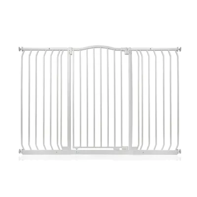 Safetots Barrière Sécurité Extra Haute Courbée 143cm-152cm Blanc Mat