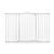 Safetots Barrière Sécurité Extra Haute Courbée 143cm-152cm Blanc Mat