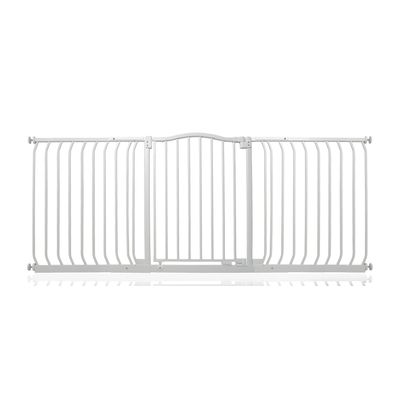 Safetots Barrière Supérieure Courbée À Pression 207-216 cm Blanc Mat