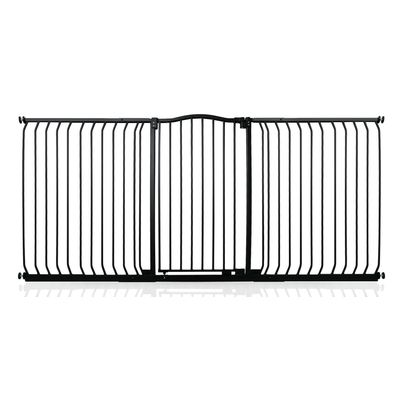Safetots Barrière Extra Haute Courbée 225–234 cm, 100 cm, Noir Mat
