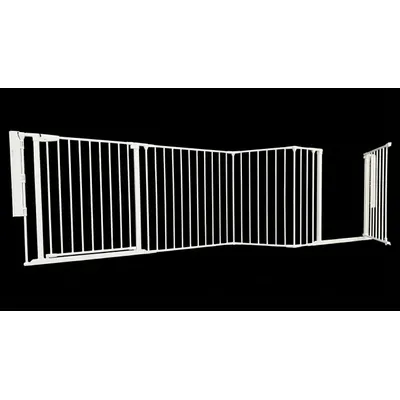 Safetots Barrière Multi-Panneaux 2 Portillons 370 cm Blanc Safetots Barrière Multi-Panneaux 2 Portillons 370 cm Blanc
