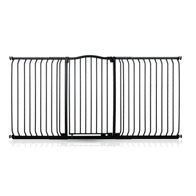 Safetots Barrière Extra Haute Courbée 225–234 cm, 100 cm, Noir Mat