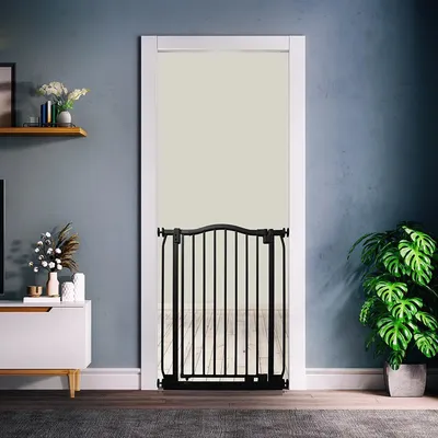 Safetots Barrière Extra Haute Courbée 100 cm, 161–170 cm, Noir Mat