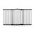 Safetots Barrière Extra Haute Courbée 100 cm, 161–170 cm, Noir Mat