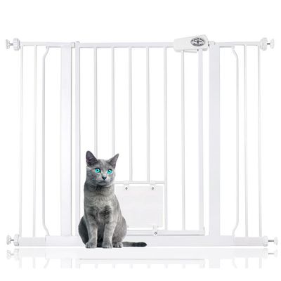 Bettacare Barrière Sécurité avec Trappe Verrouillable, 81,4cm-89cm
