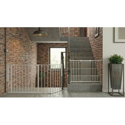 Safetots Barrière de Sécurité Escalier Multi-Panneaux Noir