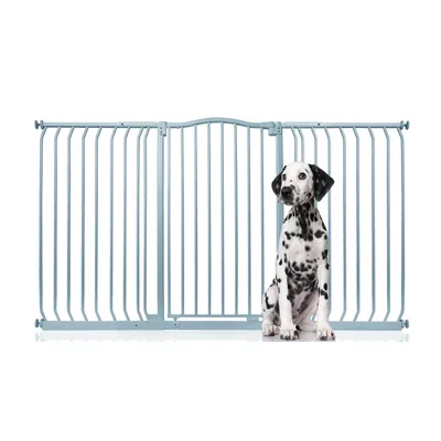 Bettacare Barrière Chien Courbée Extra Haute 152-161cm 100cm Blanc Mat