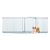 Bettacare Barrière Courbée Pour Animaux 216-225 cm Gris Mat