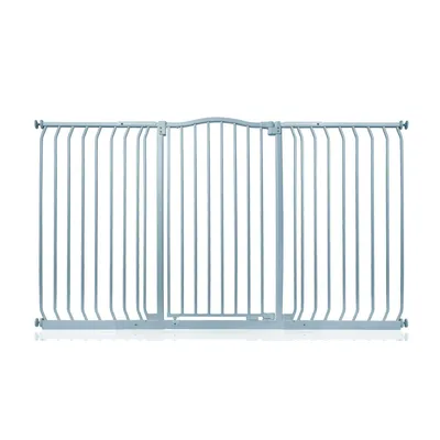 Safetots Barrière Sécurité Extra Haute Courbée 161cm-170cm 100cm Gris Mat
