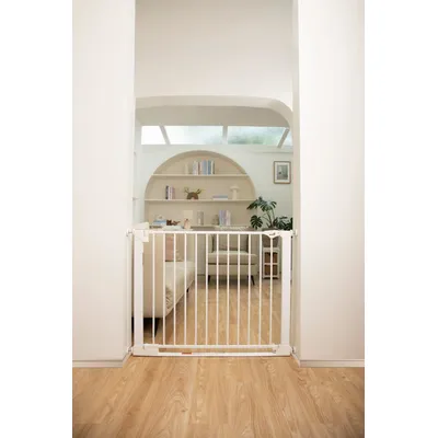 Safetots Barrière Sécurité Barre de Seuil Extra Basse 81cm Blanc