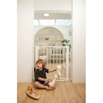 Safetots Barrière Sécurité Barre de Seuil Extra Basse, Blanc