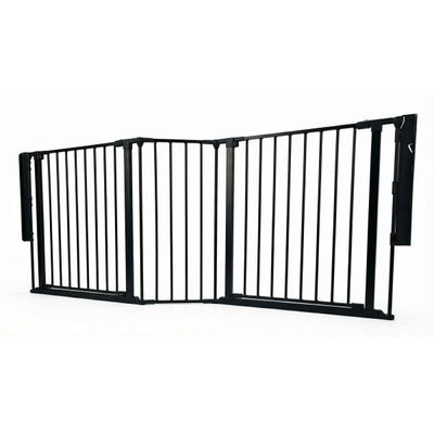 Safetots Barrière Multi-Panneaux 2 Portillons Noir 194 cm