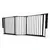 Safetots Barrière Multi-Panneaux 2 Portillons Noir 194 cm