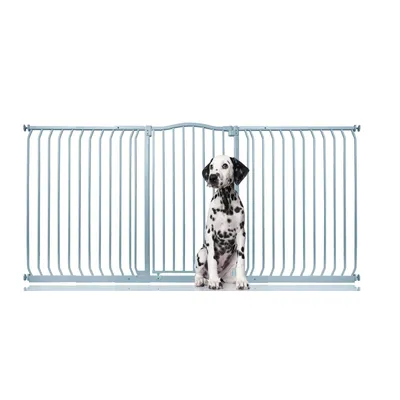 Bettacare Barrière Chien Courbée Extra Haute 152-161cm 100cm Blanc Mat