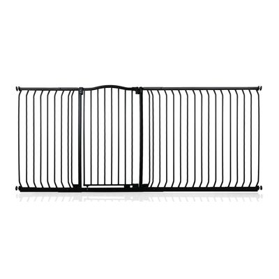 Safetots Barrière Extra Haute Courbée 225–234 cm, 100 cm, Noir Mat