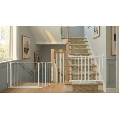 Safetots Barrière de Sécurité Escalier Multi-Panneaux Noir