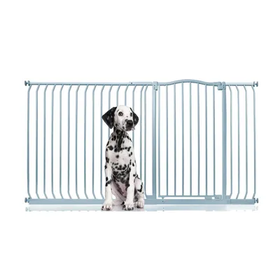 Bettacare Barrière Chien Courbée Extra Haute 152-161cm 100cm Blanc Mat