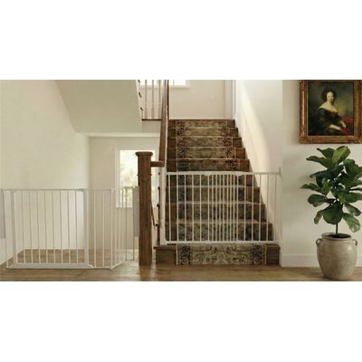 Safetots Barrière de Sécurité Escalier Multi-Panneaux Noir