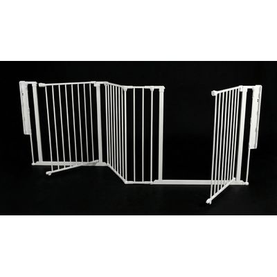 Safetots Barrière Multi-Panneaux 2 Portillons Blanc 259 cm