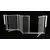 Safetots Barrière Multi-Panneaux 2 Portillons Blanc 259 cm