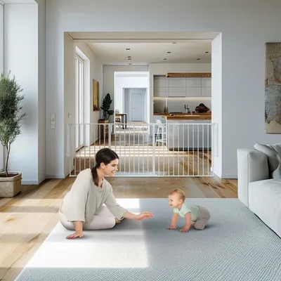 Safetots Séparateur Multi-panneau Premium 70 cm Blanc