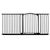 Bettacare Barrière Pour Animaux Courbée 216–225cm Noir Mat