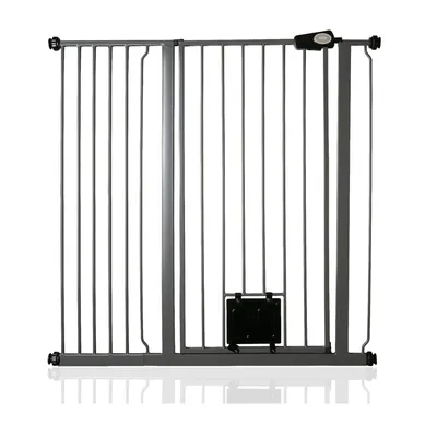 Bettacare Barrière avec Trappe Verrouillable, 107,4cm–115cm, Hauteur 104cm