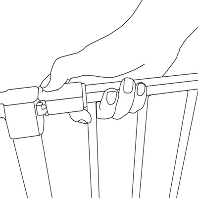 Safetots Barrière Sécurité Enfant Escalier Noir Multi-Panneaux 67-105,5 cm