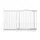 Bettacare Barrière Pour Animaux Courbée 116–125 cm Blanc Mat
