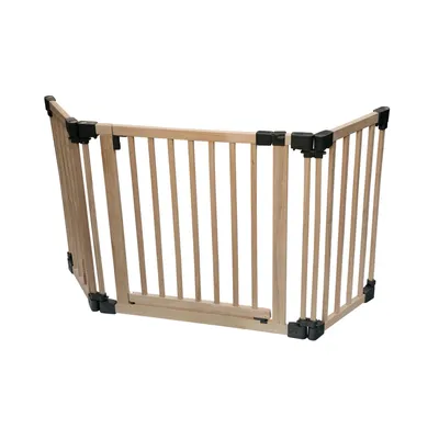 Safetots Barrière Multi-panneaux Bois avec Porte 176x76 cm Safetots Barrière Multi-panneaux Bois avec Porte 176x76 cm