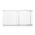 Bettacare Barrière Animaux Design Courbé 134–143 cm Blanc Mat