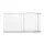 Bettacare Barrière Animaux Design Courbé 134–143 cm Blanc Mat