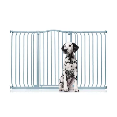 Bettacare Barrière Chien Courbée Extra Haute 152-161cm 100cm Blanc Mat