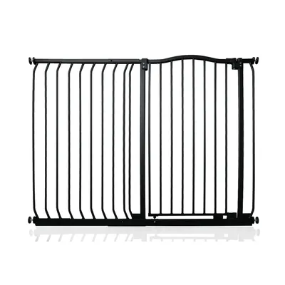 Safetots Barrière Extra Haute Courbée 125–134cm, 100cm, Noir Mat