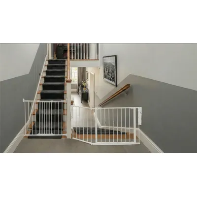 Safetots Barrière de Sécurité Escalier Multi-Panneaux Noir