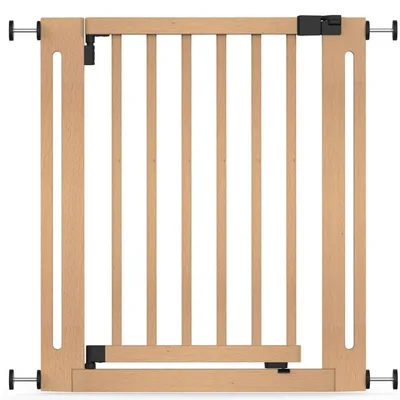 Safetots Barrière Élégante Bois Naturel 73cm, 125cm-133cm