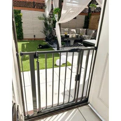 Bettacare Barrière À Fermeture Automatique 75–82 cm Gris Ardoise