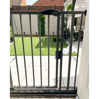 Bettacare Barrière À Fermeture Automatique 75–82 cm Gris Ardoise