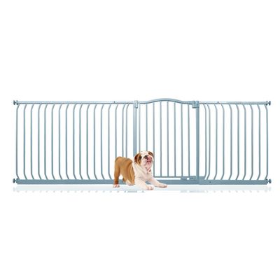 Bettacare Barrière Courbée Pour Animaux 207–216 cm Gris Mat