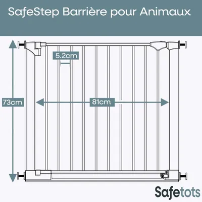 Bettacare Barrière SafeStep 81–110 cm, blanc