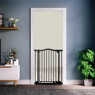 Bettacare Barrière Extra Haute Courbée 116cm-125cm Blanc Mat Bettacare Barrière Extra Haute Courbée 116cm-125cm Blanc Mat