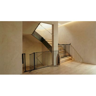 Safetots Barrière de Sécurité Escalier Multi-Panneaux Noir